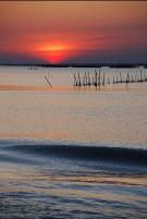 Maggio 2009: quarta edizione LOCARNO-TRIESTE il tempo è clemente con un tramonto mozzafiato sul Delta PO